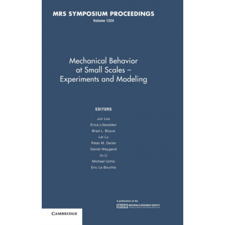 Mechanical Behavior at Small Scales–Experiments and Modeling: Volume 1224