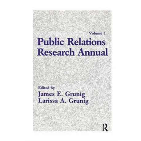Public Relations Research Annual: Volume 1