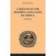 A Sketch of the Modern Languages of Africa: Volume II