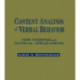Content Analysis of Verbal Behavior: New Findings and Clinical Applications
