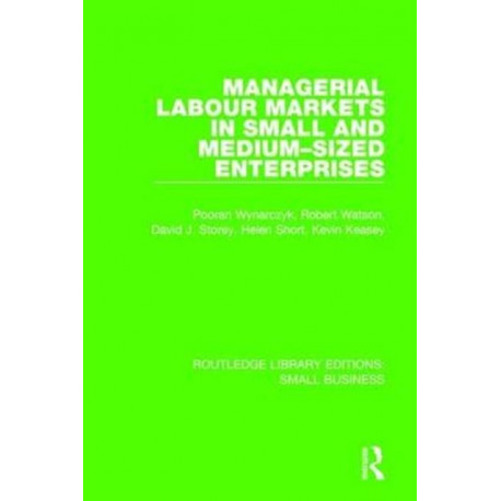 Managerial Labour Markets in Small and Medium-Sized Enterprises