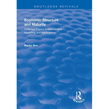 Economic Structure and Maturity: Collected Papers in Input-output Modelling and Applications: Collected Papers in Input-output Modelling and Applications