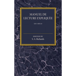 Manuel De Lecture Expliquee XIX Siecle