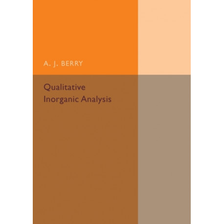 Qualitative Inorganic Analysis