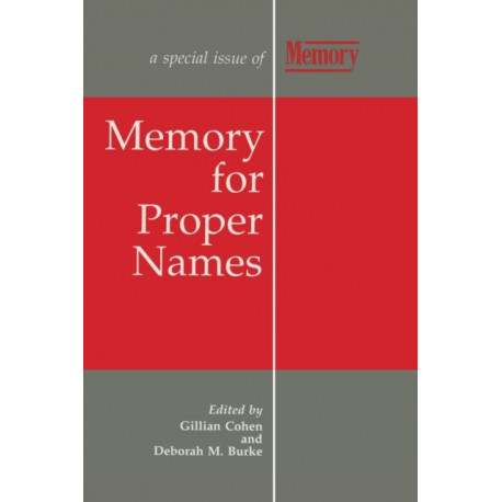 Memory for Proper Names: A Special Issue of Memory