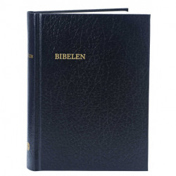 Bibelen - lille format, kirkebibelen: sort