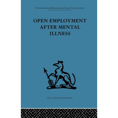 Open Employment after Mental Illness