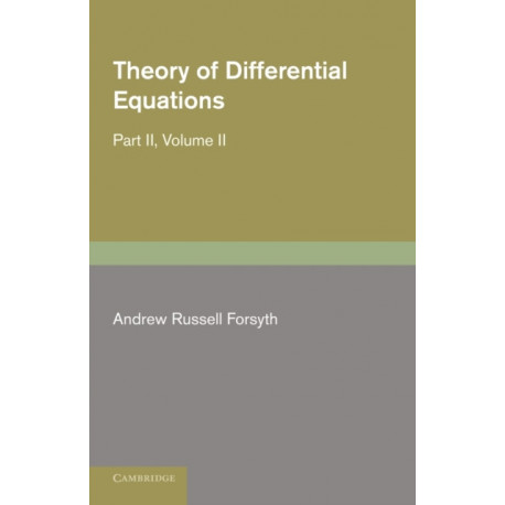 Theory of Differential Equations: Ordinary Equations, Not Linear
