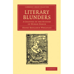 Literary Blunders: A Chapter in the History of Human Error