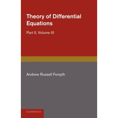 Theory of Differential Equations: Ordinary Equations, Not Linear