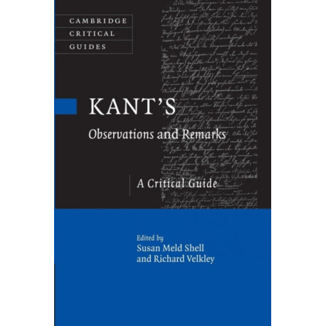Kant's Observations and Remarks: A Critical Guide