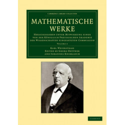 Mathematische Werke: Herausgegeben unter Mitwirkung einer von der koniglich preussischen Akademie der Wissenschaften eingesetzten Commission