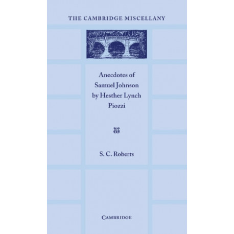 Anecdotes of Samuel Johnson