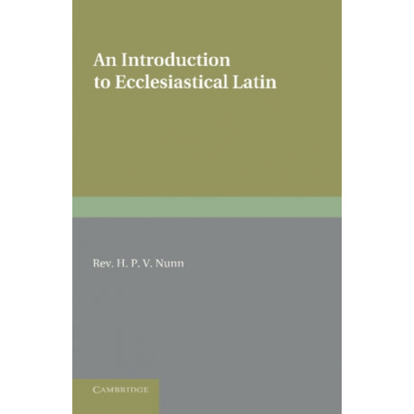 An Introduction to Ecclesiastical Latin