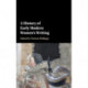 A History of Early Modern Women's Writing