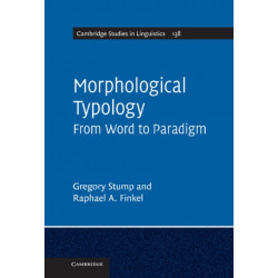 Morphological Typology: From Word to Paradigm