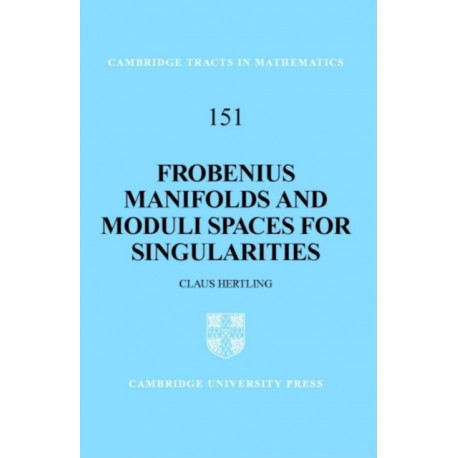 Frobenius Manifolds and Moduli Spaces for Singularities