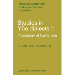 Studies in Yue Dialects 1: Phonology of Cantonese
