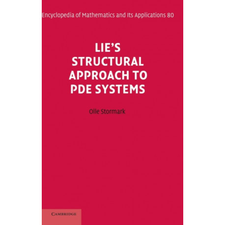 Lie's Structural Approach to PDE Systems