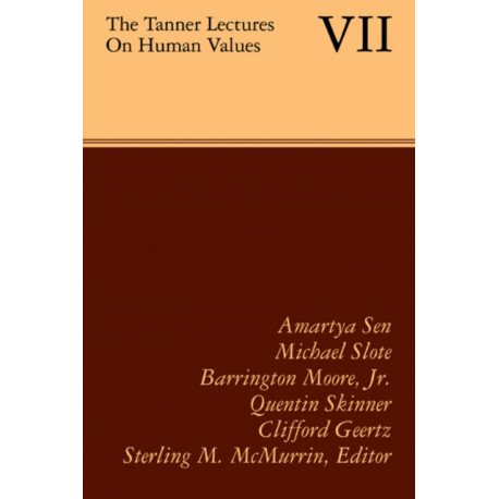 The Tanner Lectures on Human Values