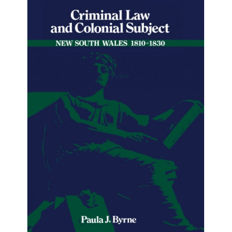 Criminal Law and Colonial Subject