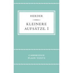Kleinere Aufsatze I