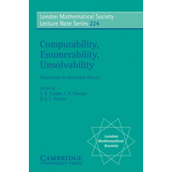 Computability, Enumerability, Unsolvability: Directions in Recursion Theory