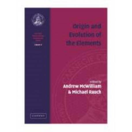 Origin and Evolution of the Elements