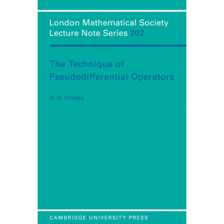 The Technique of Pseudodifferential Operators
