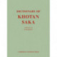 Dictionary of Khotan Saka