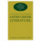 Later Greek Literature