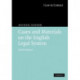 Cases and Materials on the English Legal System