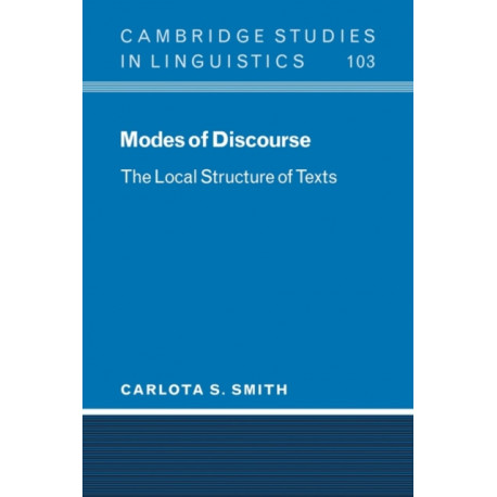 Modes of Discourse: The Local Structure of Texts