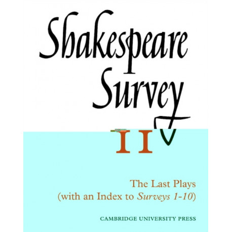 Shakespeare Survey With Index 1-10