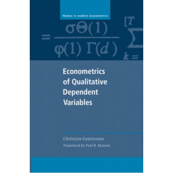 Econometrics of Qualitative Dependent Variables