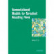Computational Models for Turbulent Reacting Flows