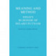 Meaning and Method: Essays in Honor of Hilary Putnam
