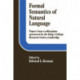 Formal Semantics of Natural Language