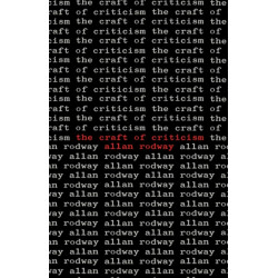 The Craft of Criticism