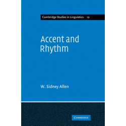 Accent and Rhythm: Prosodic Features of Latin and Greek: A Study in Theory and Reconstruction