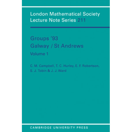 Groups '93 Galway/St Andrews: Volume 1