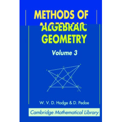 Methods of Algebraic Geometry: Volume 3