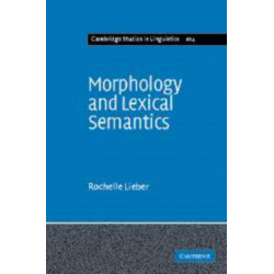 Morphology and Lexical Semantics
