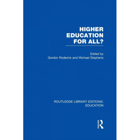 Higher Education for All? (RLE Edu G)