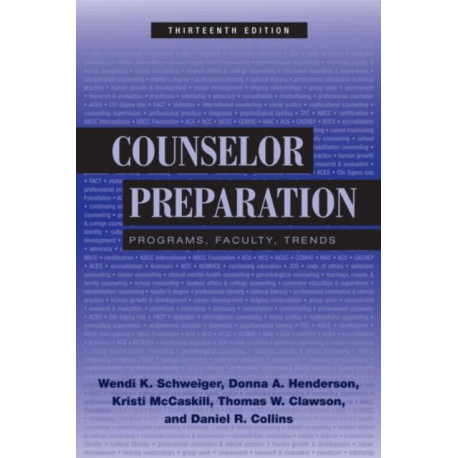 Counselor Preparation: Programs, Faculty, Trends