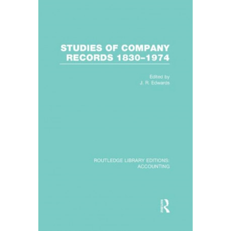Studies of Company Records (RLE Accounting): 1830-1974