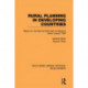 Rural Planning in Developing Countries: Report on the Second Rehovoth Conference Israel, August 1963