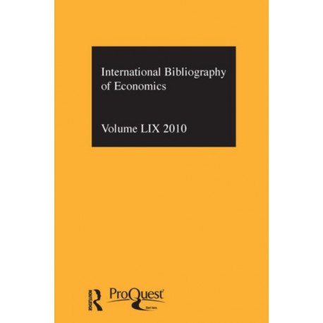 IBSS: Economics: 2010 Vol.59: International Bibliography of the Social Sciences