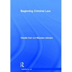 Beginning Criminal Law