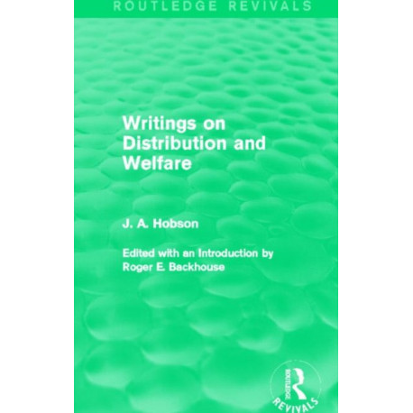 Writings on Distribution and Welfare (Routledge Revivals)
